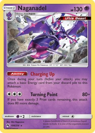 Naganadel 108/214  - Holofoil SM  Lost Thunder - Holo Rare