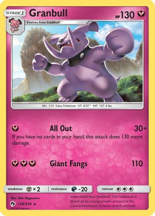 Granbull 138/214  SM  Lost Thunder - Rare
