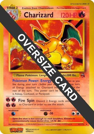 Charizard 004/102  - Holofoil Jumbo Cards - Promo