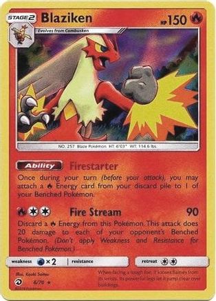 Blaziken 006/070  Deck Exclusives - Rare