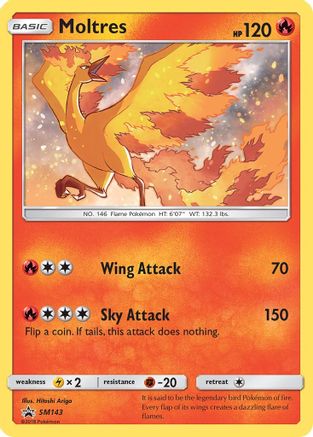 Moltres SM143  - Holofoil SM Promos - Promo
