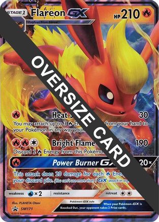 Flareon GX SM171  - Holofoil Jumbo Cards - Promo