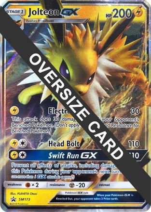 Jolteon GX SM173  - Holofoil Jumbo Cards - Promo