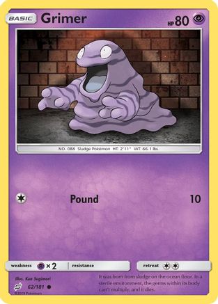 Grimer 062  SM  Team Up - Common
