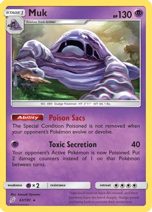 Muk 063  SM  Team Up - Rare
