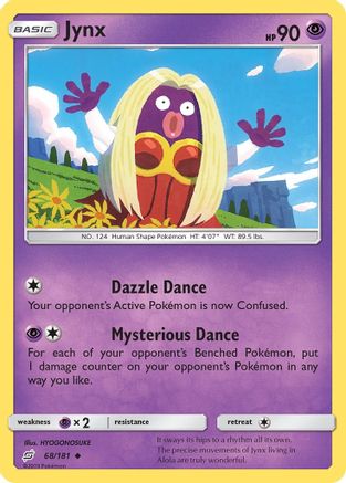 Jynx 068/181  - Reverse Holofoil SM  Team Up - Uncommon