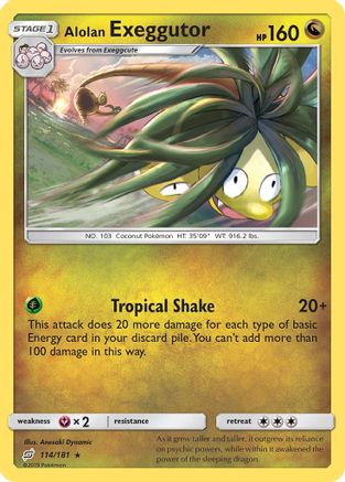 Alolan Exeggutor (114) 114  SM  Team Up - Rare