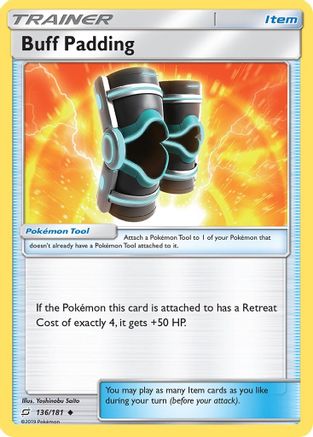 Buff Padding 136/181  - Reverse Holofoil SM  Team Up - Uncommon