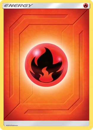 Fire Energy (2019 Unnumbered)  - Reverse Holofoil SM  Team Up - Common