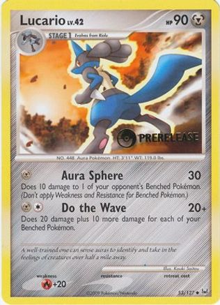 Lucario 053/127  Diamond and Pearl Promos - Promo