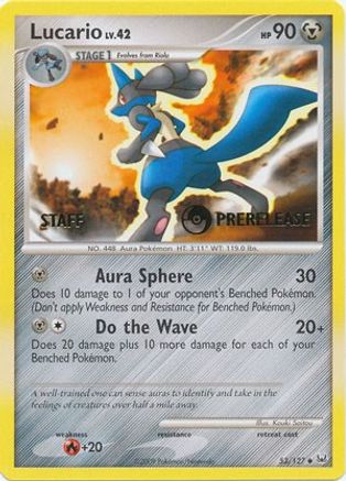 Lucario 053/127  Diamond and Pearl Promos - Promo