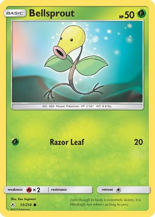 Bellsprout 013  SM  Unbroken Bonds - Common