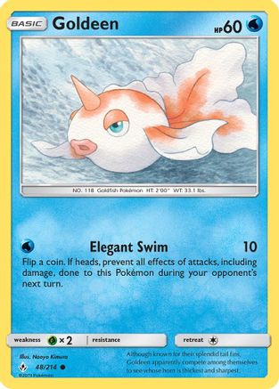 Goldeen 048  - Reverse Holofoil SM  Unbroken Bonds - Common