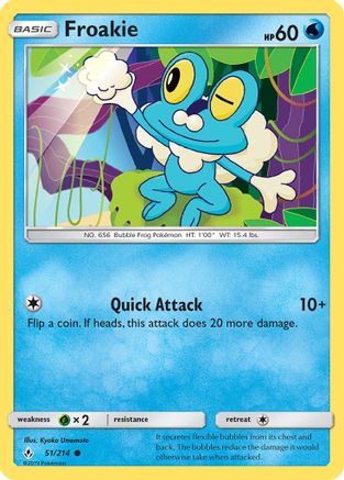 Froakie 051/214  SM  Unbroken Bonds - Common