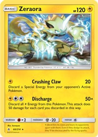 Zeraora 060/214  - Holofoil Deck Exclusives - Holo Rare