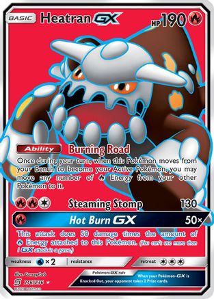 Heatran GX (Full Art) 216  - Holofoil SM  Unified Minds - Ultra Rare