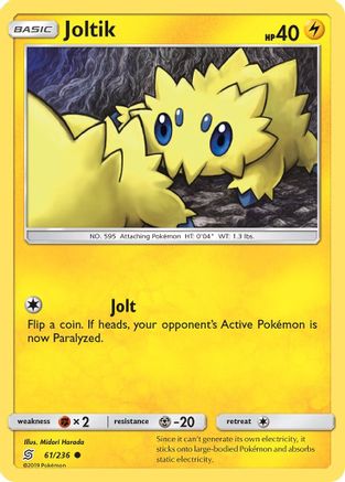 Joltik 061/236  - Reverse Holofoil SM  Unified Minds - Common