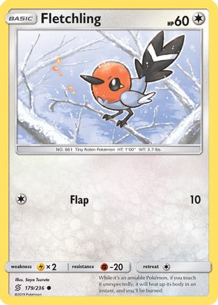 Fletchling 179/236  - Reverse Holofoil SM  Unified Minds - Common