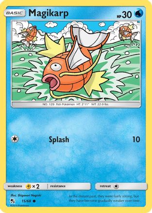 Magikarp 015/68  - Reverse Holofoil Hidden Fates - Common