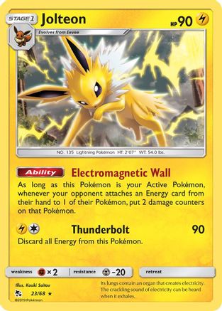 Jolteon 023/68  Hidden Fates - Rare