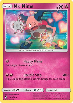 Mr. Mime 043/68  Hidden Fates - Rare