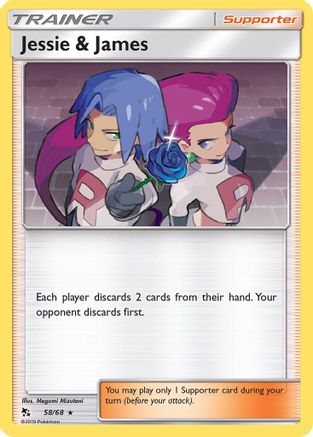 Jessie & James 058/68  - Holofoil Hidden Fates - Holo Rare
