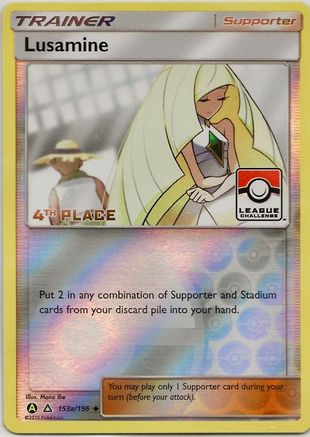 Lusamine 153a/156  - Reverse Holofoil League & Championship Cards - Promo