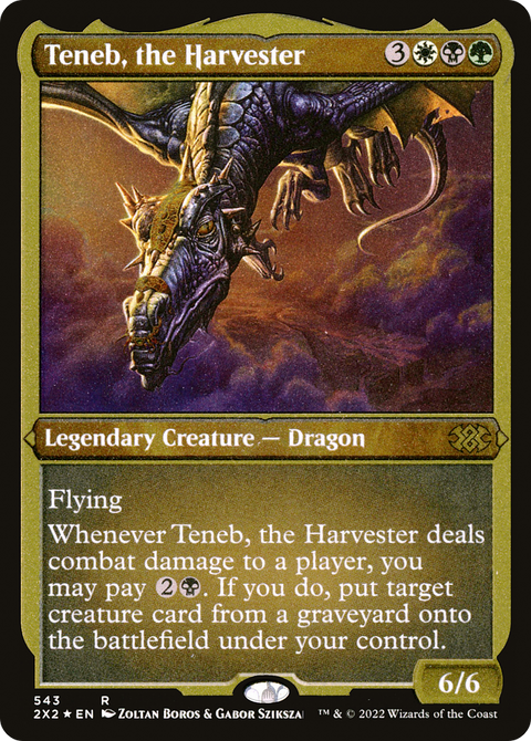 Teneb, the Harvester (2X2-543) - Double Masters 2022 Foil