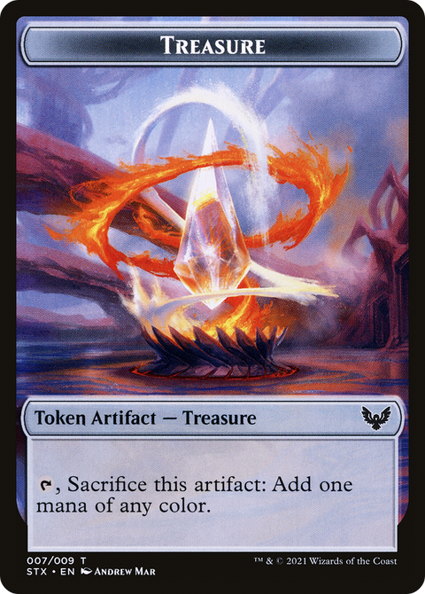 Treasure Token (STX-007) - Strixhaven: School of Mages Tokens Foil