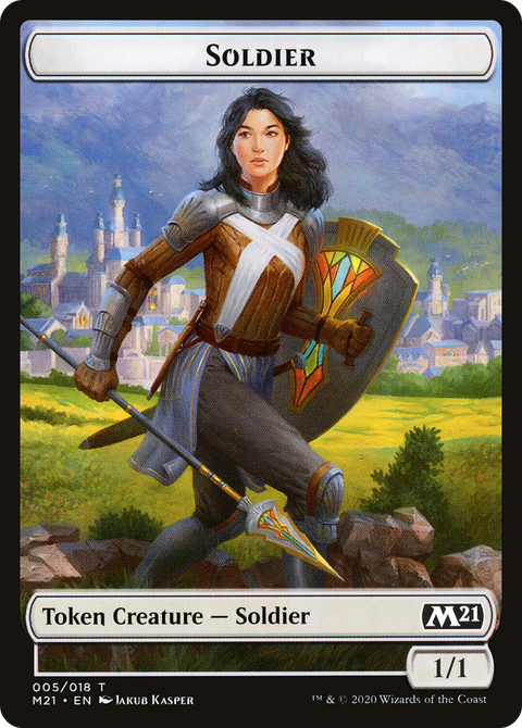 Soldier Token (M21-005) - Core Set 2021 Tokens