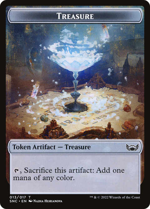 Treasure Token (017) (SNC-013) - Streets of New Capenna Tokens Foil