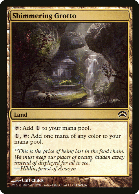 Shimmering Grotto (PC2-126) - Planechase 2012 Foil