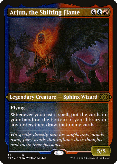 Arjun, the Shifting Flame (2X2-471) - Double Masters 2022 Foil