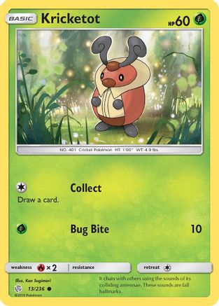 Kricketot 013/236  SM  Cosmic Eclipse - Common
