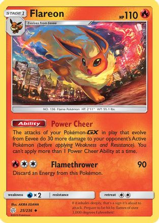 Flareon 025/236  SM  Cosmic Eclipse - Uncommon