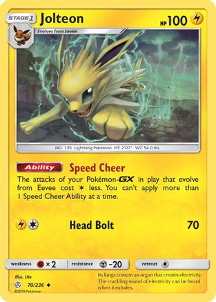 Jolteon 070/236  SM  Cosmic Eclipse - Uncommon