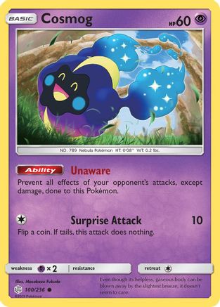 Cosmog 100/236  SM  Cosmic Eclipse - Common
