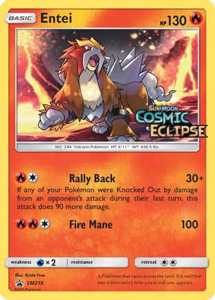 Entei SM219  - Holofoil SM Promos - Promo