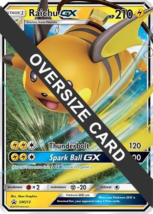 Raichu GX SM213  - Holofoil Jumbo Cards - Promo