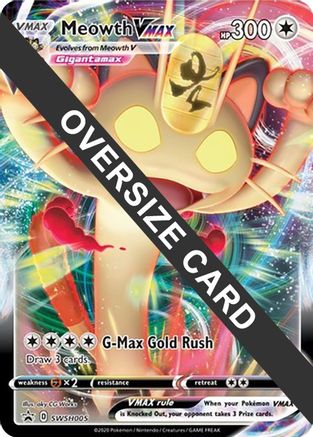 Meowth VMAX SWSH005  - Holofoil Jumbo Cards - Promo