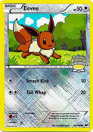 Eevee 084/108  - Reverse Holofoil League & Championship Cards - Promo