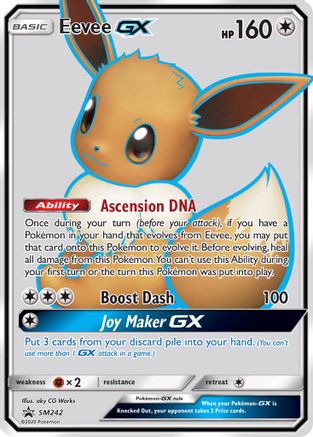 Eevee GX SM242  - Holofoil SM Promos - Promo