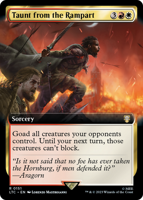 Taunt from the Rampart (Extended Art) (LTC-151) - Tales of Middle-earth Commander: (Extended Art)