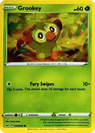 Grookey 010/202  - Holofoil Blister Exclusives - Promo