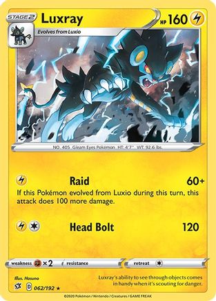 Luxray 062/192  Deck Exclusives - Rare