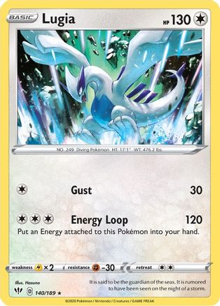 Lugia 140/189  SWSH03 Darkness Ablaze - Rare