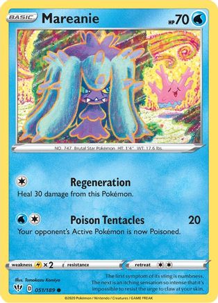 Mareanie 051/189  SWSH03 Darkness Ablaze - Common