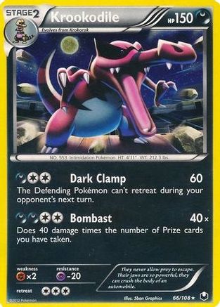 Krookodile 066/108  - Holofoil Blister Exclusives - Promo