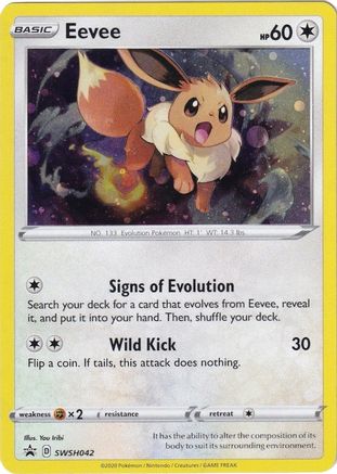 Eevee SWSH042  - Holofoil SWSH Sword & Shield Promo Cards - Promo
