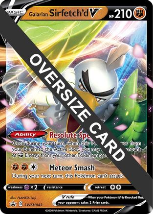 Galarian Sirfetch'd V SWSH043  - Holofoil Jumbo Cards - Promo